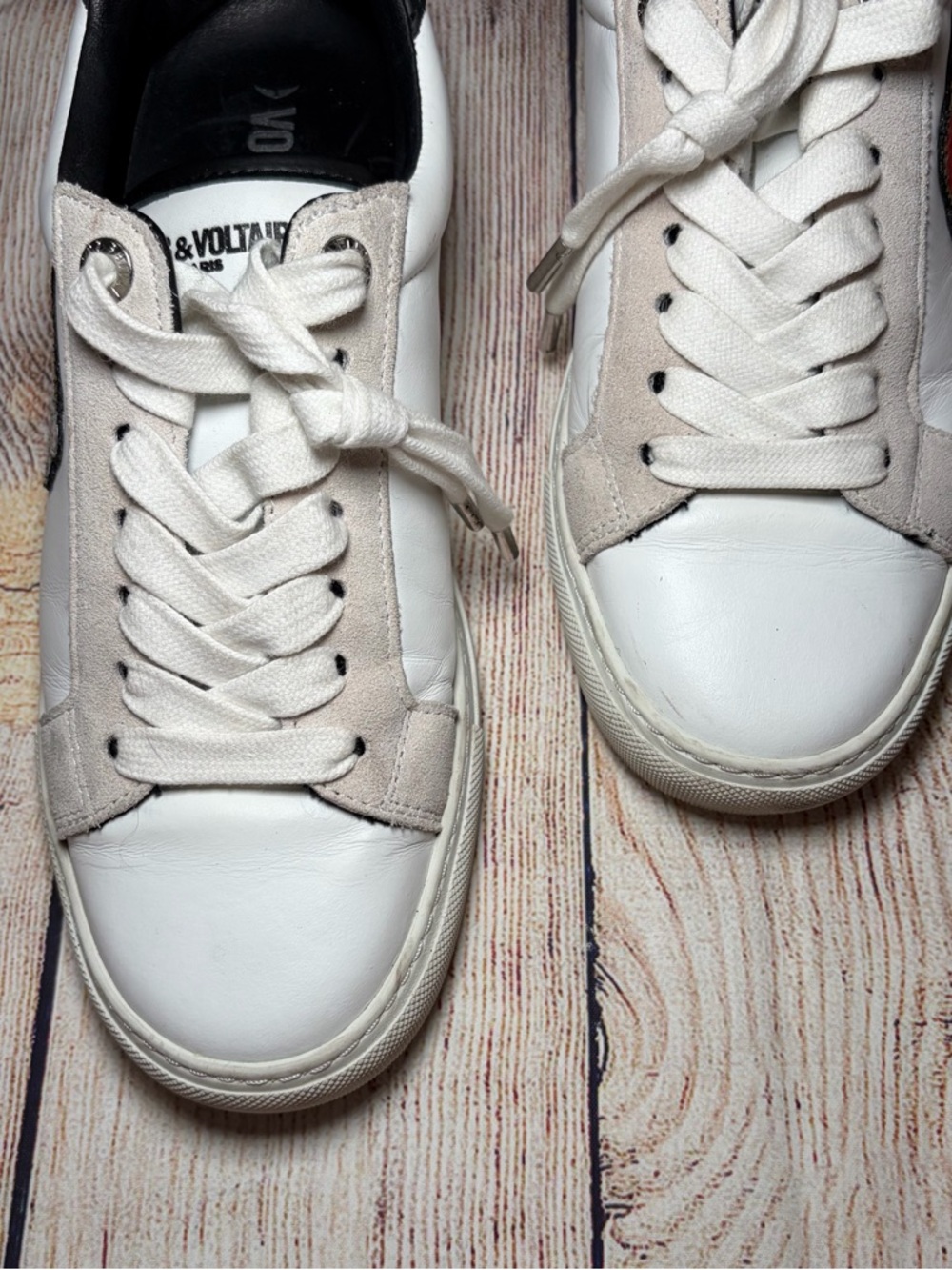Zadig & Voltaire Heart Logo-Patch Sneakers - Picture 6 of 11